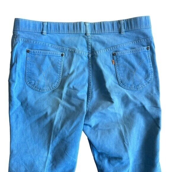 Levi's Vintage Men's 41x29 Jeans Orange Tab Light Wash Denim Straight 70's 80's - Picture 5 of 11